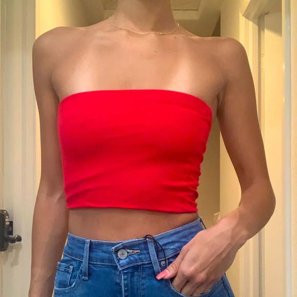 Red Tube Top - Picture 1 of 2